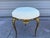 1950s Pair of Italian Chiavari Brass Ottomans For Sale - Image 9 of 12