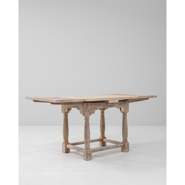 French Provincial 20th Century French Oak Folding Table For Sale - Image 3 of 18