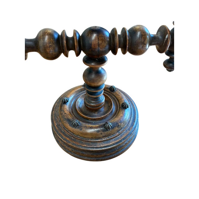 Antique Victorian Walnut Swivel Dresser Mirror For Sale In Milwaukee - Image 6 of 10