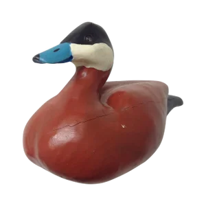 1990s Hand-Carved Ruddy Duck Replica