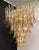 Italian Amber Murano Glass Petal Chandeliers, Set of 2 For Sale - Image 9 of 10