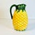 1980s Vintage Boho Chic Coastal Trompe L’Oeil Pineapple Pitcher For Sale - Image 6 of 11