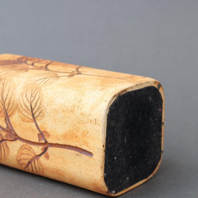 Vintage French Ceramic Vase by Raymonde Leduc, 1970s For Sale - Image 11 of 14