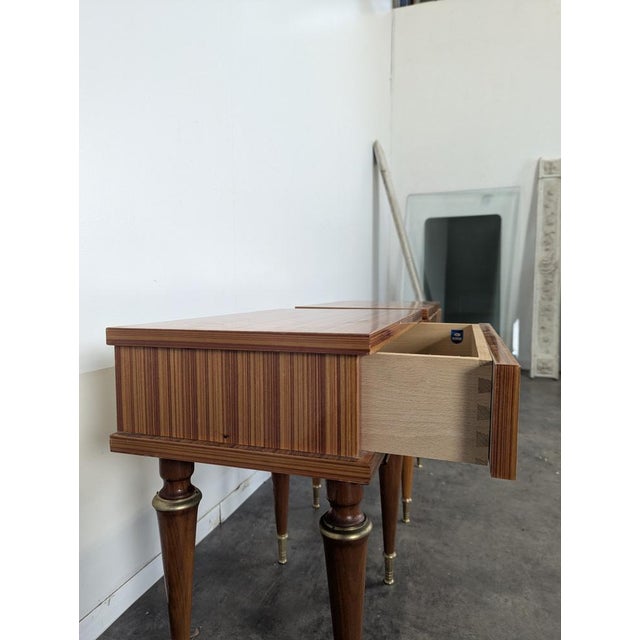 Wooden Bedside Tables, 1960s, Set of 2 For Sale - Image 4 of 6