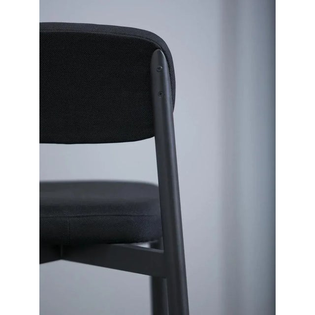 Black Residence 65 Counter Chairs by Jean Couvreur for Kann Design, Set of 6 For Sale - Image 4 of 5