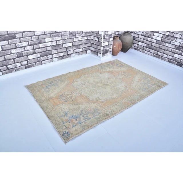 Turkish Oushak Handknotted Wool Carpet For Sale - Image 3 of 10
