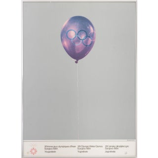 Michelangelo Pistoletto, 1984 XIV Olympic Winter Games Vintage Poster For Sale