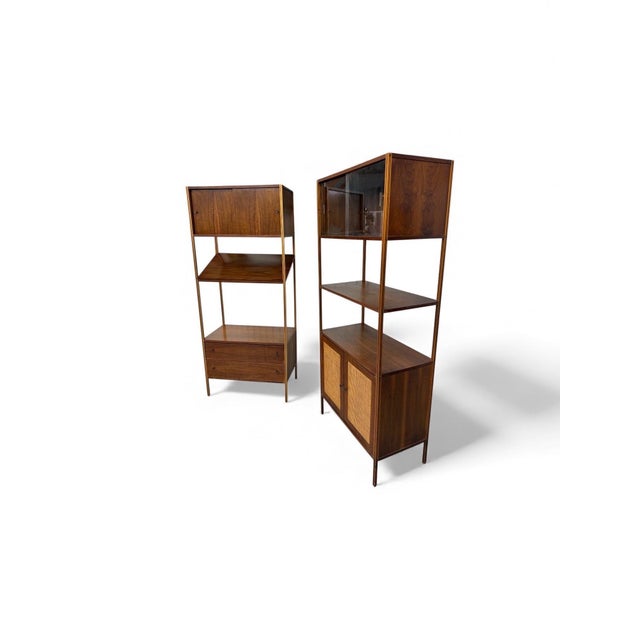 Mid-Century Modern Mid-Century Modern McCobb Style Walnut Shelving Units - Set of 2 For Sale - Image 3 of 9