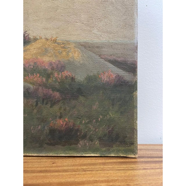 1970s Vintage Original French Landscape Scenic Painting For Sale - Image 5 of 9