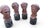 Impressive set of four busts representing Roman emperors, produced in Italy during the second half of the 20th century....