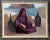 Modern Philippe Alfieri, Bedouin Woman in Purple, Oil on Canvas, Signed l.r. For Sale - Image 3 of 3