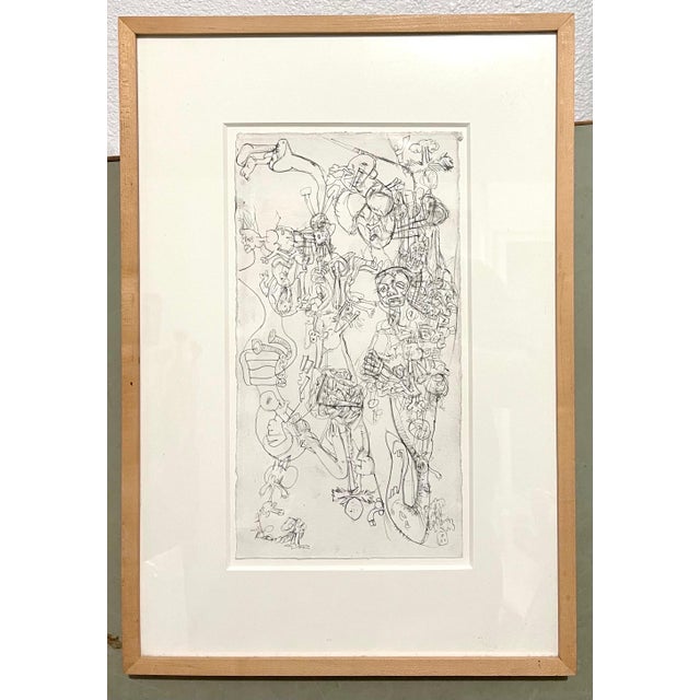 2000 - 2009 Erwin Pfrang, German Neo Expressionist Graphite Drawing Erwin Pfrang Nolan Eckman Gallery NYC, 2001 For Sale - Image 5 of 7