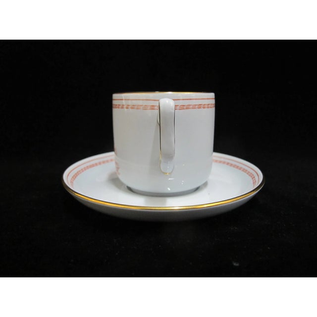 Red Early 20th Century Spode Copeland Red Trade Winds Brig Eliza 1865 & 1820 Demitasse Cup & Saucer For Sale - Image 8 of 8