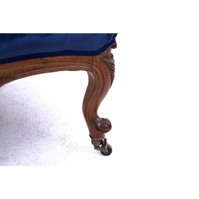 Blue Antique French Sofa, 1910s For Sale - Image 8 of 11