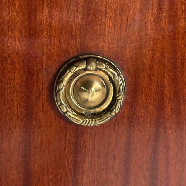 Gustavian, Louis XVI Style, Swedish Commode, Mahogany, Marble, Sweden, 1950s For Sale - Image 9 of 12