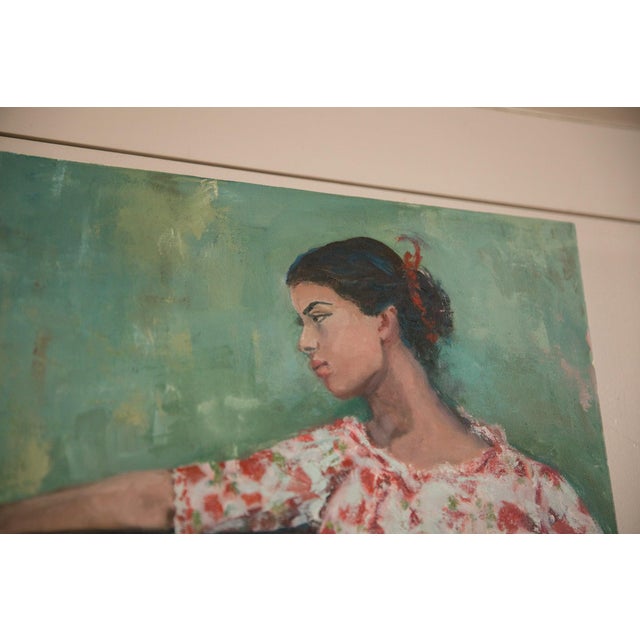 Textile Grace B. Keogh Painting "Seated Women" For Sale - Image 7 of 8