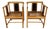 Vintage Pair of Faux Bamboo Asian / Chinoiserie Chic Pagoda Chairs For Sale