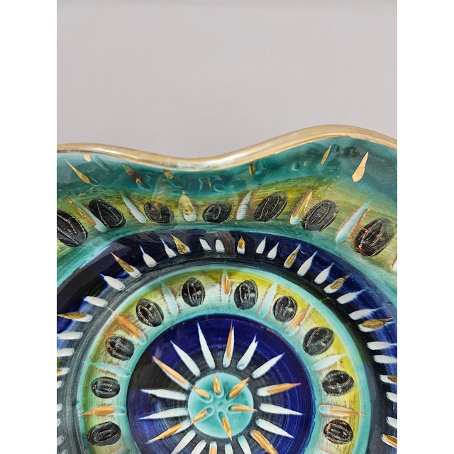 Ceramic Plate from H. Bequet Quaregnon, Belgium, 1950s For Sale - Image 12 of 15