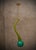 Green Murano Glass and Brass Pendant, 1960 For Sale - Image 10 of 12