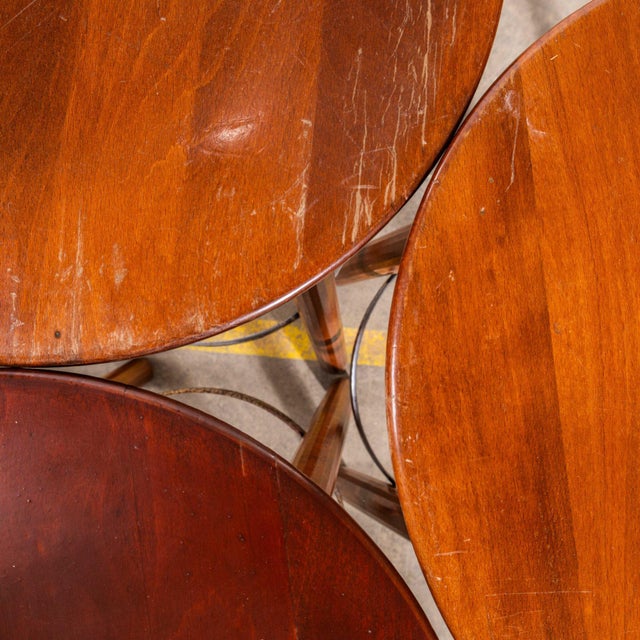 Top Metal Ring Dark Bar Stool, 1960s For Sale - Image 9 of 10