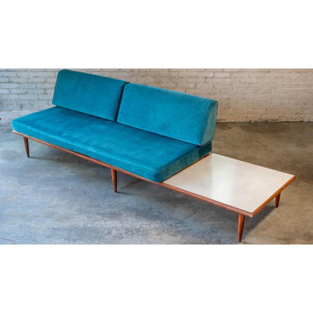Wood 1950s Mid-Century Modern Adrian Pearsall Attr. Walnut Daybed For Sale - Image 7 of 18