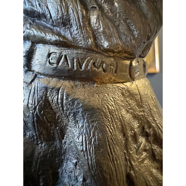 Antique Marble & Bronze Mantle Clock in the Style of Louis-Albert Carvin For Sale - Image 14 of 18