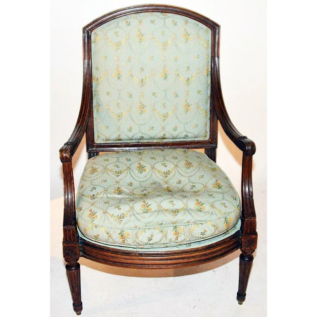 French Antique 19th C. French Fauteuil Armchair For Sale - Image 3 of 8