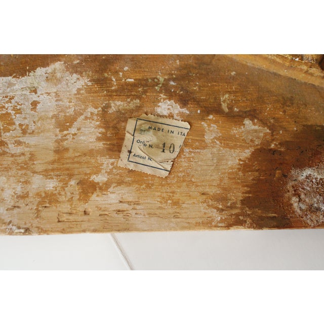 Large 24" Antique Italian Gilded Bracket Wall Shelf For Sale In Los Angeles - Image 6 of 6
