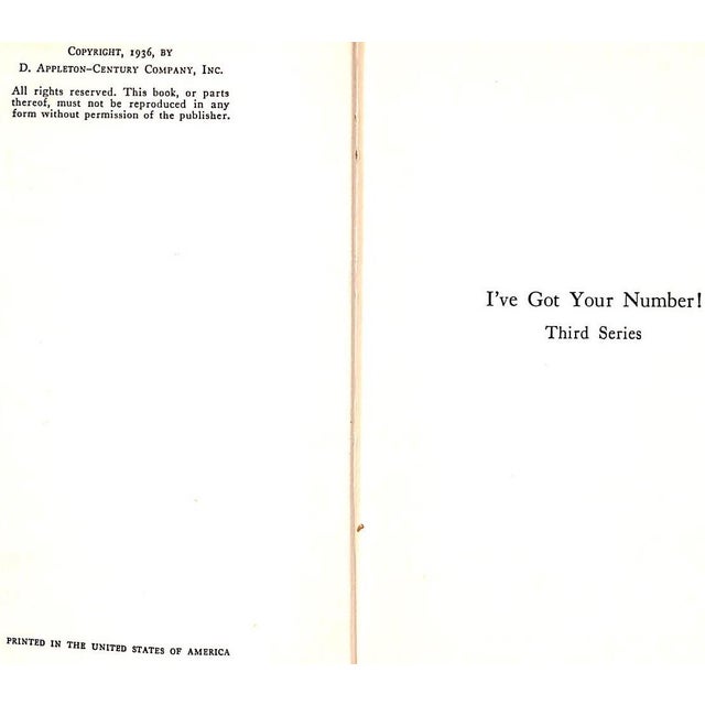 "I've Got Your Number! A Book of Self-Analysis" 1936 Webster, Doris and Hopkins, Mary Alden For Sale - Image 4 of 6