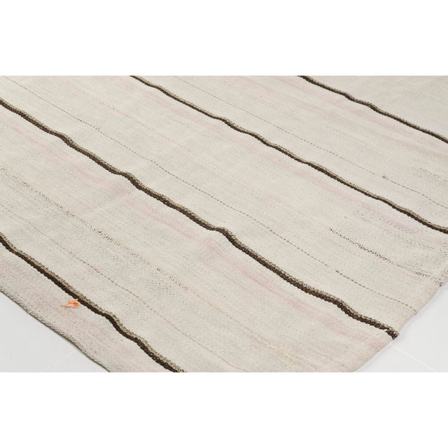 Vintage Anatolian Stripe Kilim Rug For Sale - Image 9 of 11