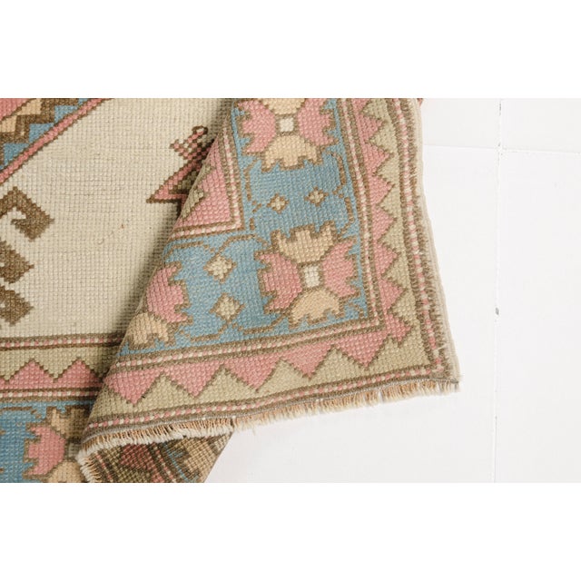 1950s Vintage Turkish Area Rug, Hand-Knotted Wool, Whimsical Bird Motif For Sale - Image 5 of 10