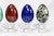 Collection Vintage Stone Specimen Egg 9 Polished Gemstone Eggs Display Stands Geological Mineral Display Cabinet of Curiosities Home Decor For Sale - Image 10 of 18