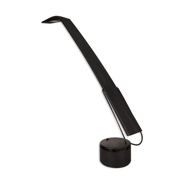Modern 1980s Black Dove Task Lamp by Mario Barbaglio & Maro Columbo for Paf For Sale - Image 3 of 8