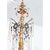 Wood Italian 18th Century Giltwood & Crystal Chandelier For Sale - Image 7 of 17