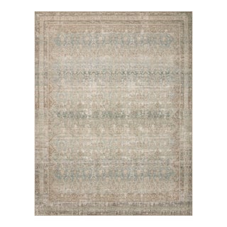 Angela Rose x Loloi Aubrey Rug Jade / Natural 3'-9" x 5'-6" Accent Rug For Sale