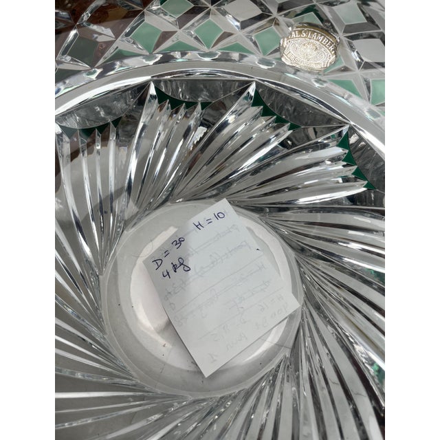 Crystal Centerpiece from Val Saint Lambert, 1950 For Sale - Image 13 of 14