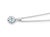 14k White Gold Blue Topaz Diamond Pendant Necklace For Sale In New York - Image 6 of 8