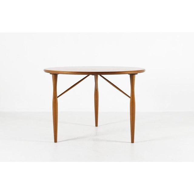 Mid-Century Wooden Coffee Table, Belgium, 1950s For Sale - Image 5 of 10