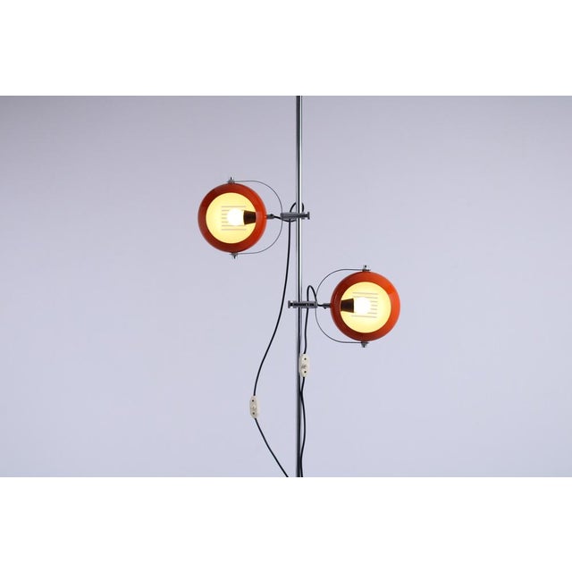 Adjustable Orange Double Eyeball Globe Floor Lamp from Herda, 1970s For Sale - Image 15 of 18