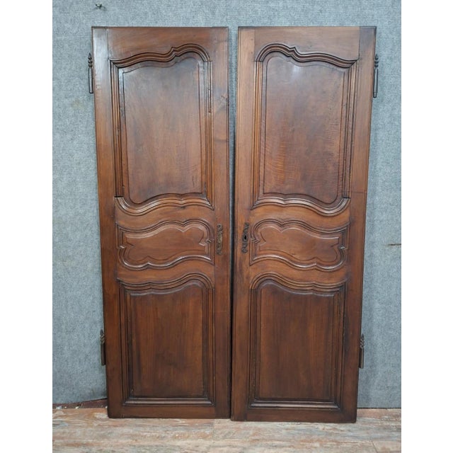 Wood Louis XV Period Walnut Doors For Sale - Image 7 of 7