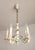 Exceptionally luxurious 5-light baroque capodimonte chandelier made of porcelain, hand-molded, hand-painted, and gilded...
