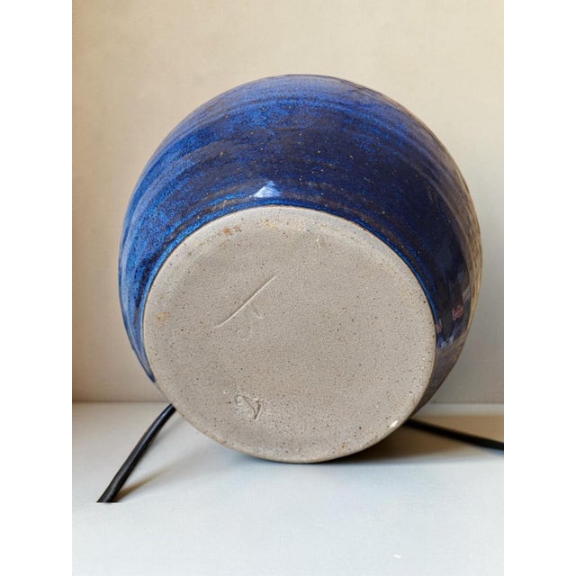 1990s Stoneware Lamp Hurtault, Puisaye, 1990s For Sale - Image 5 of 8