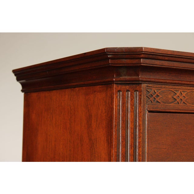 Wood Baker Chippendale Style Mahogany Chest On Chest Highboy For Sale - Image 7 of 18