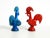 Pair of very beautiful decorative ceramic roosters from the 1960s. The design is by the renowned Italian artist and...