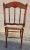 Wood Pair Victorian Mahogany Spindle and Cane Seat Side Chairs With Custom Cushion For Sale - Image 7 of 7