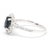 Early 21st Century 1.6ctw Diamond & Sapphire Cocktail Ring, 14k White Gold, Ring Size 6.75 For Sale - Image 5 of 7
