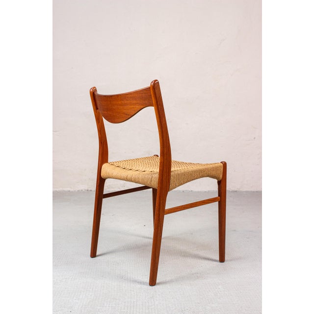 Wood Mid-Century Danish Teak Chairs by Arne Wahl Iversen, 1960s, Set of 5 For Sale - Image 7 of 18