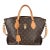 Monogram Canvas Flower Zipped Tote MM For Sale