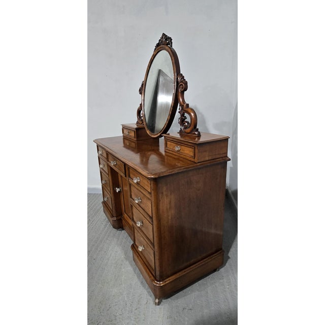 Victorian Mahogany Dressing Table, 1880 For Sale - Image 12 of 16