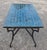 2020s 44" Rectangular Handmade Moroccan Petrol Blue Mosaic Coffee Table For Sale - Image 5 of 8